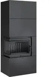 Kratki Kaminofen Simple 8 - 2-seitig links | Bausatz schwarz | 8 kW