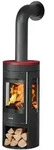 Justus | Kaminofen | Mino Trios 2.0 | 5,5 kW | Top Bordeauxrot