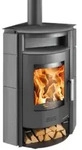Haas+Sohn | Eck-Kaminofen KUOPIO-II 265.17-ST anthrazit/grau | 8 kW