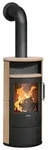 Justus | Kaminofen | Island 5 2.0 | 5 kW | Keramik Corretto, Stahl Schwarz