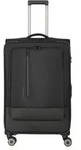 Travelite Crosslite 4w Trolley L Schwarz Koffer mit 4 Rollen Weichgep&auml;ck