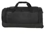 Travelite Crosslite Rollenreisetasche M Schwarz Reisetasche mit Rollen Weichgep&auml;ck