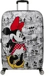 American Tourister Wavebreaker Disney Spinner 77/28 Tsa Disney Fl Minnie Comics White