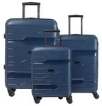 CHECK.IN Memphis Trolley-Set Memphis 3-tlg. Blau Koffer mit 4 Rollen Kofferset