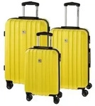 CHECK.IN Aurora Trolley-Set Aurora 3-tlg. Zitronengelb Koffer mit 4 Rollen...