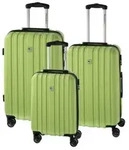 CHECK.IN Aurora Trolley-Set Aurora 3-tlg. Limettengr&uuml;n Koffer mit 4 Rollen...