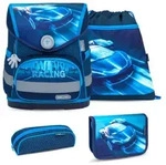 Belmil Compact Schulranzenset Racing Blue Neon Schulranzen Set