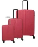 Travelite Air Stripe Trolley 4w L/M exp./S Red Koffer mit 4 Rollen Kofferset