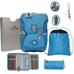 DerDieDas ErgoFlex Easy Superflash Set Schulranzenset Blue Ice