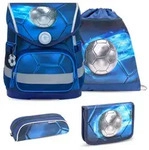 Belmil Compact Schulranzenset Football 4 Schulranzen Set