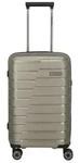 Travelite Air Base Trolley 4w S Slim Champagne Koffer mit 4 Rollen Koffer