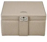 Windrose Corbello Schmuckkoffer Taupe