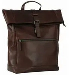 Leonard Heyden Roma Rucksack Rolltop Braun Rucksack