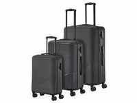 Travelite Bali 4w L/M/S Anthrazit Koffer mit 4 Rollen Kofferset