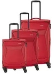 Travelite Chios 4w L/M/S Rot Koffer mit 4 Rollen Weichgep&auml;ck