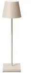 SIGOR LED-Akku-Tischleuchte NUINDIE USB-C, IP54, rund, 38cm, 2.2W 2200K/2700K