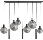 Steinhauer LED Pendelleuchte BOLLIQUE, 9-flammig, GU10 + E27, 4,9W, IP20, dimmbar,