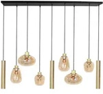 Steinhauer LED Pendelleuchte REFLEXION, 9-flammig, GU10 + E27, 4,9W, IP20, dimmbar,
