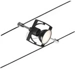 Paulmann Seilsystem-Einzelspot MAC II, 12V DC, GU5.3 max. 10W, Kunststoff / Metall,