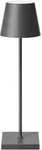 SIGOR LED-Akku-Tischleuchte NUINDIE USB-C, IP54, rund, 38cm, 2.2W 2200K/2700K