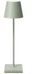 SIGOR LED-Akku-Tischleuchte NUINDIE USB-C, IP54, rund, 38cm, 2.2W 2200K/2700K