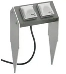Albert Outdoor Steckdosenspie&szlig; Balken, IP44, 230V DE Schuko Typ C/F, ohne