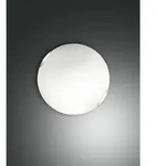 Fabas Luce Deckenleuchte FOX, E27 max. 60W, Metall / Glas, wei&szlig;, &Oslash; 30cm