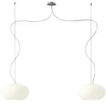 Casablanca Pendelleuchte AIH, 2-flammig, &Oslash; 29cm, 2x E27, IP20, wei&szlig;-matt / Alu