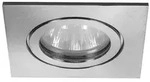 Brumberg Outdoor NV-Einbau-Downlight, 4VA, IP54, quadratisch, 12V AC, GX5.3 max. 35W,