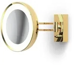 Decor Walther LED Wandkosmetikspiegel beleuchtet BS 36 7x, 7,5W, 4000K, Gold