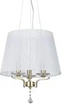 Ideal Lux Kristall-Pendelleuchte PEGASO, 3-flammig, &Oslash; 40cm, E14, Messing...