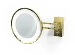 Decor Walther LED Wandkosmetikspiegel beleuchtet BS 36 3x, 7,5W, 4000K, Gold