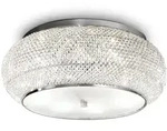 Ideal Lux Deckenleuchte PASHA PL10, 10-flammig, E14, Chrom IDEA-100746