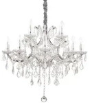 Ideal Lux Kronleuchter NAPOLEON, 12-flammig, &Oslash; 60cm, E14, Chrom IDEA-167251