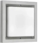 Albert LED Wand-/Deckenleuchte Typ Nr. 6411, 1x LED 12W, 1200lm, 3000K, silber, opal,