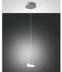 Fabas Luce LED Pendelleuchte DUNK, 1-flammig, 8W 3000K 750lm, Aluminium geb&uuml;rstet