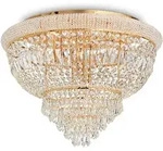 Ideal Lux Deckenleuchte DUBAI, 24-flammig, &Oslash; 78cm, E14, Metall / Kristall