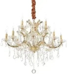 Ideal Lux Kronleuchter NAPOLEON, 12-flammig, &Oslash; 60cm, E14, Gold IDEA-167404