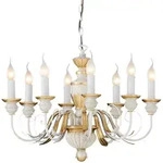 Ideal Lux Kronleuchter FIRENZE SP8, 8-flammig, E14, Antik wei&szlig; IDEA-012872