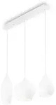 Ideal Lux Pendelleuchte SOFT SP3, 3-flammig, 3x E14 max. 40W, Opalglas / wei&szlig;