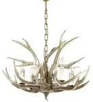 Ideal Lux Kronleuchter CHALET SP6, 6-flammig, E14, beige IDEA-115498