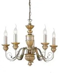 Ideal Lux Kronleuchter DORA SP5, 5-flammig, E14, Gold antik IDEA-020822