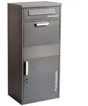CMD Creative Metalldesign Outdoor Stand-Briefkasten mit Paketfach +...
