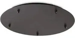 Ideal Lux Baldachin, rund, &Oslash; 46cm, 5-fach, schwarz IDEA-285658