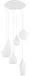 Ideal Lux Pendelleuchte SOFT SP6, 6-flammig, 6x E14 max. 40W, Opalglas / wei&szlig;