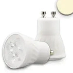 ISOLED MINI-LED Spot Keramik, 100-265V AC, &Oslash; 3.5cm / L 5cm, GU10, 4.5W 2700K 300lm