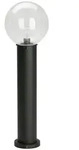 Albert Pollerleuchte Typ Nr. 2012, mit Glaskugel &Oslash; 25cm, E27, Schwarz matt /