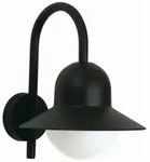 Albert Au&szlig;enwandleuchte Typ Nr. 0662, mit Bogenarm, IP44, E27 QA55 max. 57W,