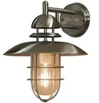 Konstsmide Wandleuchte SORRENTO, E27 max. 60W, Edelstahl 304 / Klarglas KON-7319-000