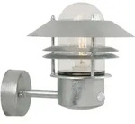 Nordlux Au&szlig;enwandleuchte BLOKHUS UP SENSOR, IP54, E27 max. 60W, mit Ring-Lamellen,